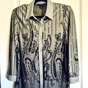 Gorgeous Top with Crystal Buttons